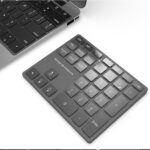 Bluetooth Number Pad,Rechargeable Wireless Numeric Keypad with LED Backlight,External Numpad Keyboard Data Entry for MacBook,Mac