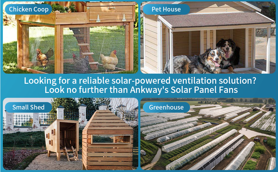 Looking for a reliable solar-powered ventilation solution? Look no further than Ankway's Solar Panel Fans