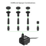 Ankway 4 Water Styles Solar Fountain Pump for Outdoor