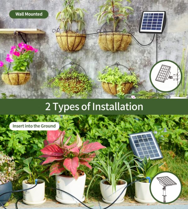 Solar Drip Automatic Watering System for Potted Plants 49.9FT